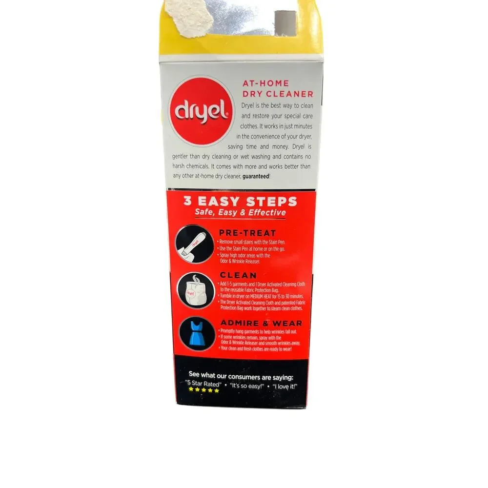 🧺 Dryel At-Home Dry Cleaner Refill Kit Cleaning Cloths & Booster Spray
